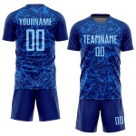 Maillot de football bleu clair personnalisé par sublimation Maillot de football bleu clair personnalisé par sublimation