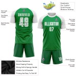 Maillot de football vert uniforme blanc sublimation personnalisé Kelly Maillot de football vert uniforme blanc sublimation personnalisé Kelly