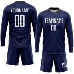 Maillot de football personnalisé violet, blanc foncé et noir, par sublimation Maillot de football personnalisé violet, blanc foncé et noir, par sublimation