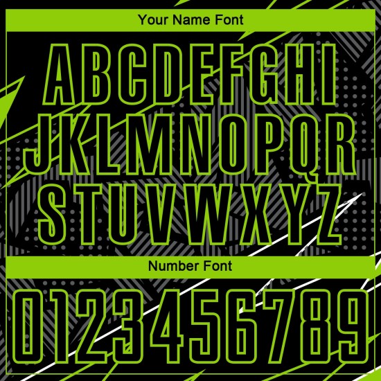 Maillot de football vert uniforme lignes sublimation noir néon personnalisé Maillot de football vert uniforme lignes sublimation noir néon personnalisé