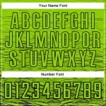 Maillot de football vert fluo noir, uniforme, sublimation personnalisée Maillot de football vert fluo noir, uniforme, sublimation personnalisée