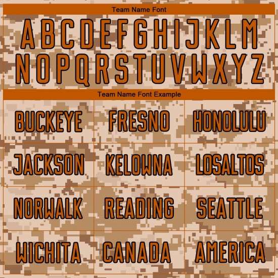 Maillot de service camouflage personnalisé Salute To Soccer orange-marron Texas Uniform Sublimation Maillot de service camouflage personnalisé Salute To Soccer orange-marron Texas Uniform Sublimation