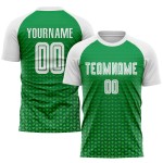 Maillot de football vert uniforme blanc sublimation personnalisé Kelly Maillot de football vert uniforme blanc sublimation personnalisé Kelly